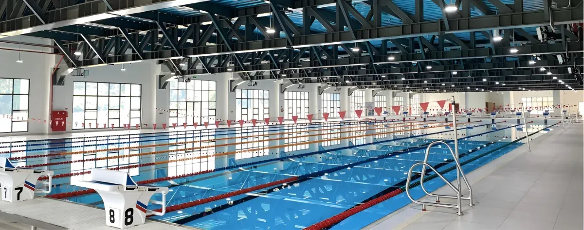 Field-of-play aquatic system for competition venues